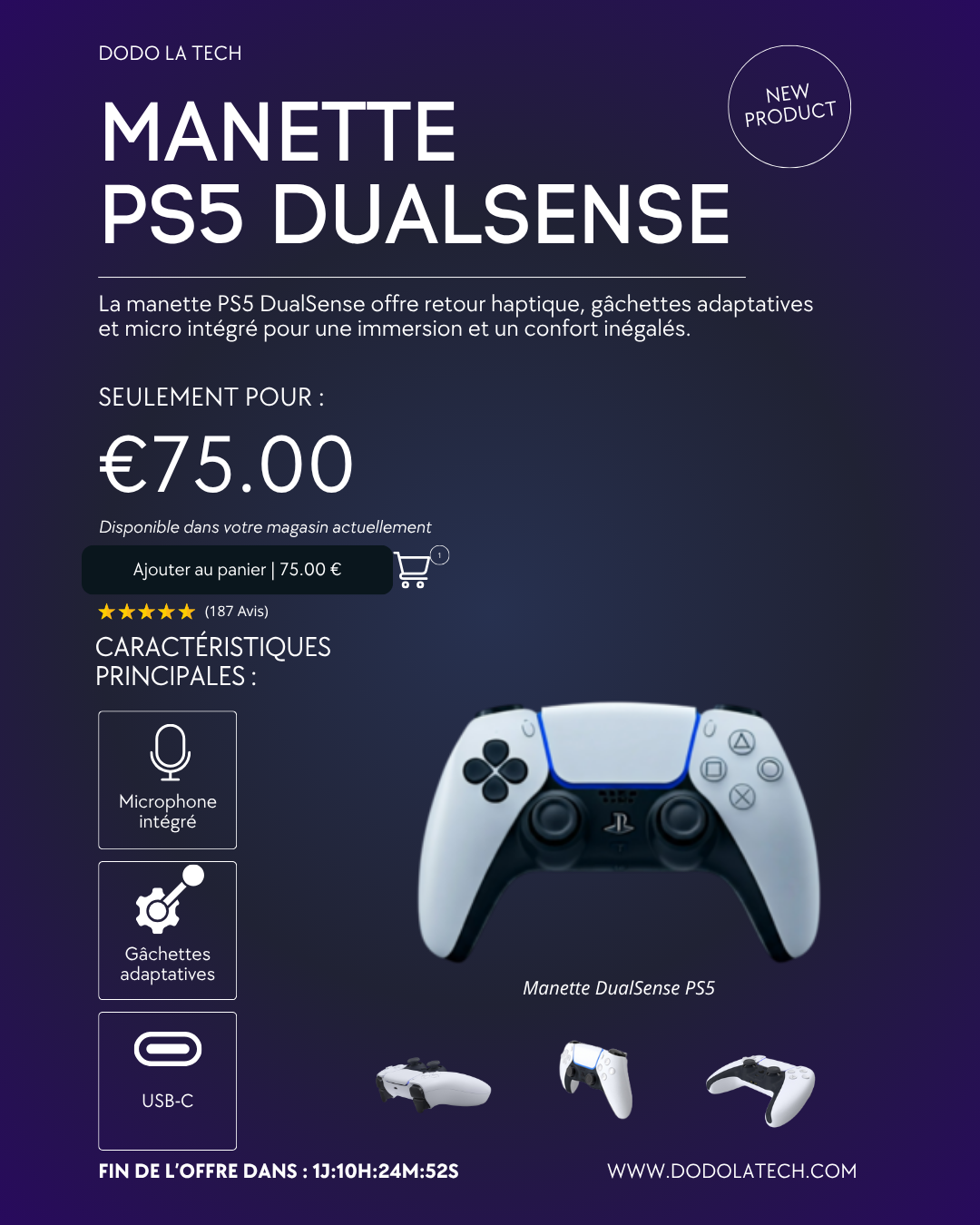 Création d'une fiche produit